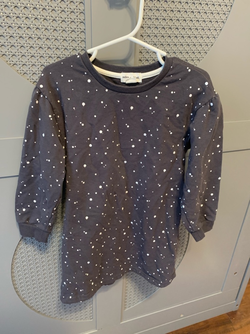 Miles the label dark grey girls dress